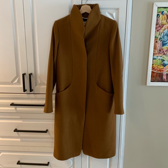 Aritzia Wilfred Cocoon Coat Long - Cigar - Picture 2 of 12
